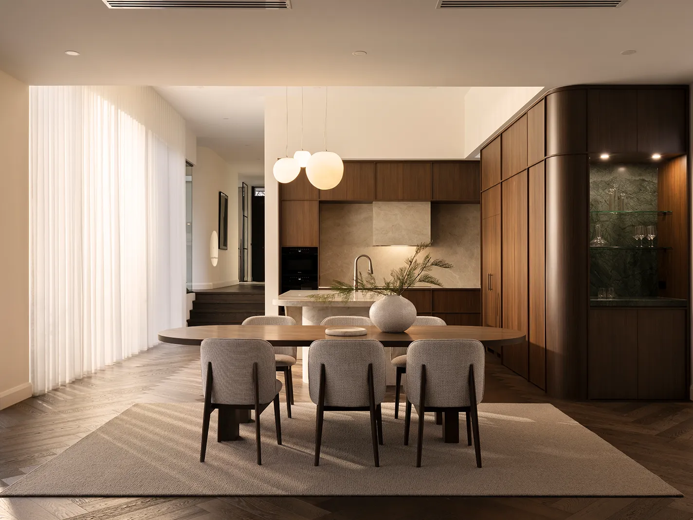Dining Room with Rug